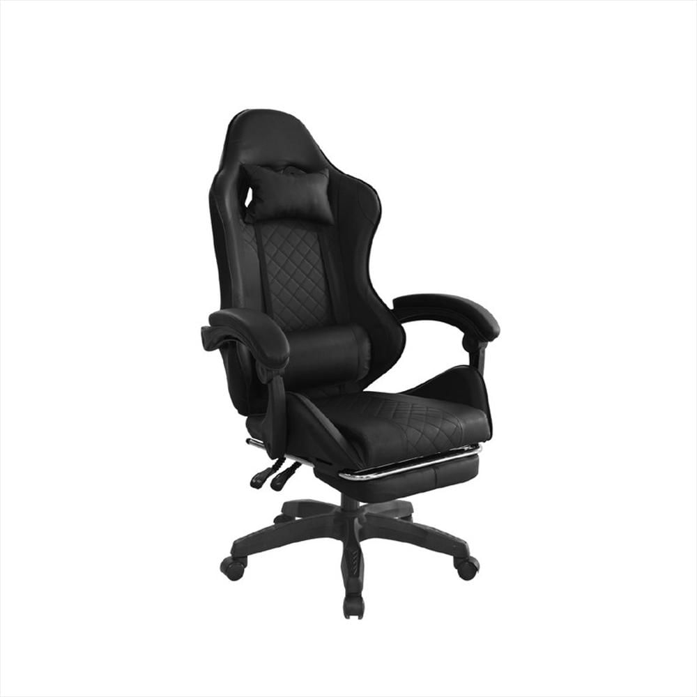 Silla Gamer Con Reposapiés Byd Negro Bonno Silla Gamer Con Reposapiés Byd Negro Bonno