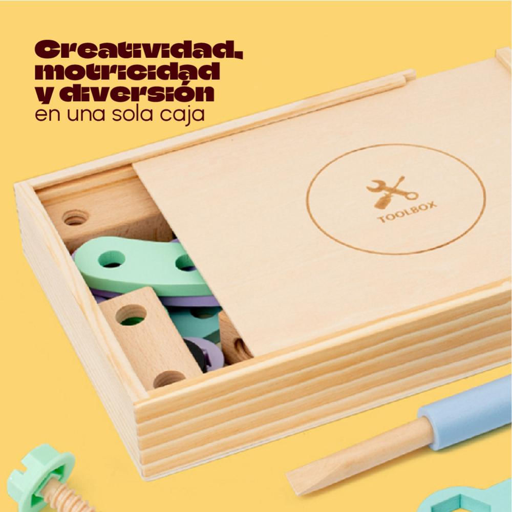 Juego De Herramientas Para Niños Montessori Didáctico Madera img #4