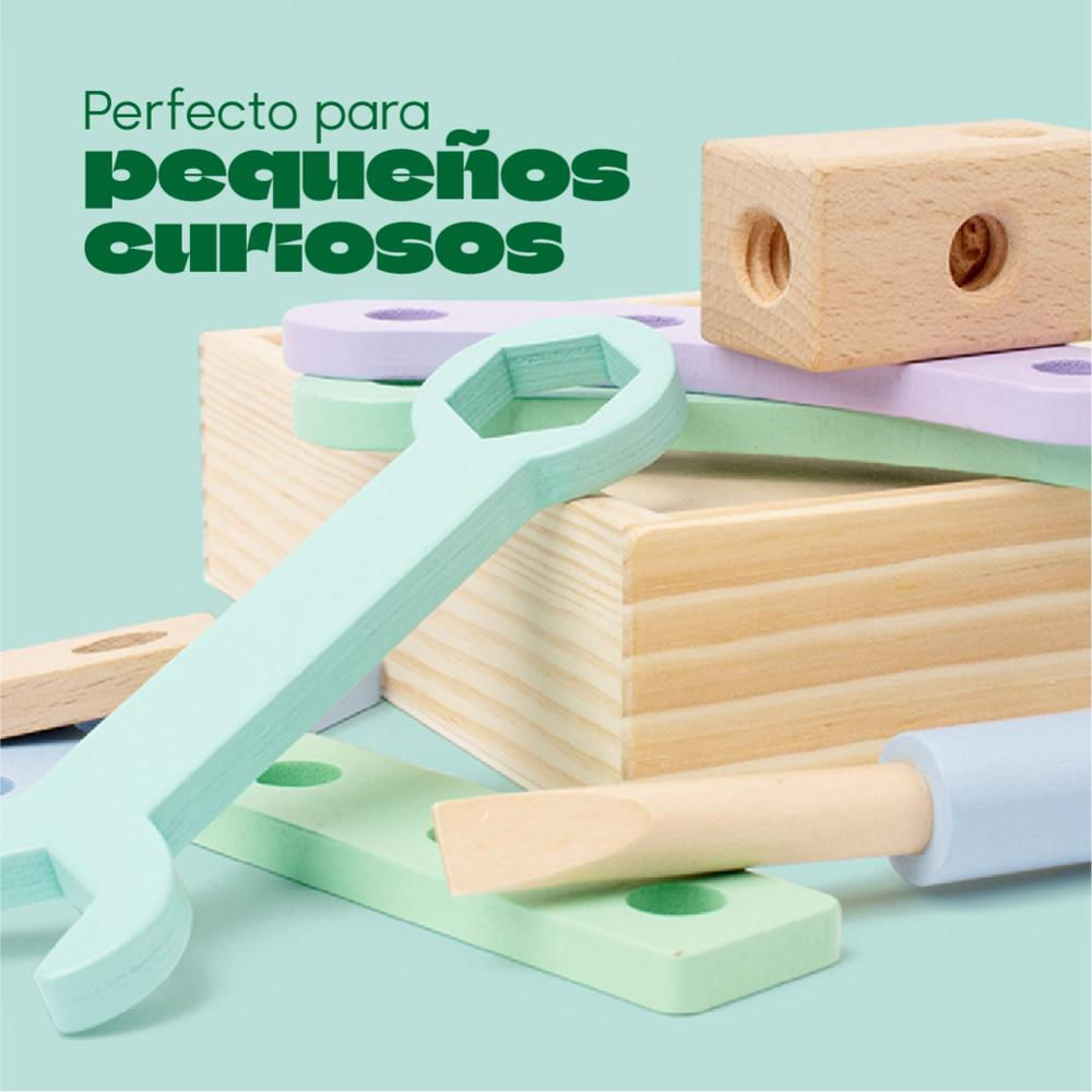 Juego De Herramientas Para Niños Montessori Didáctico Madera img #5