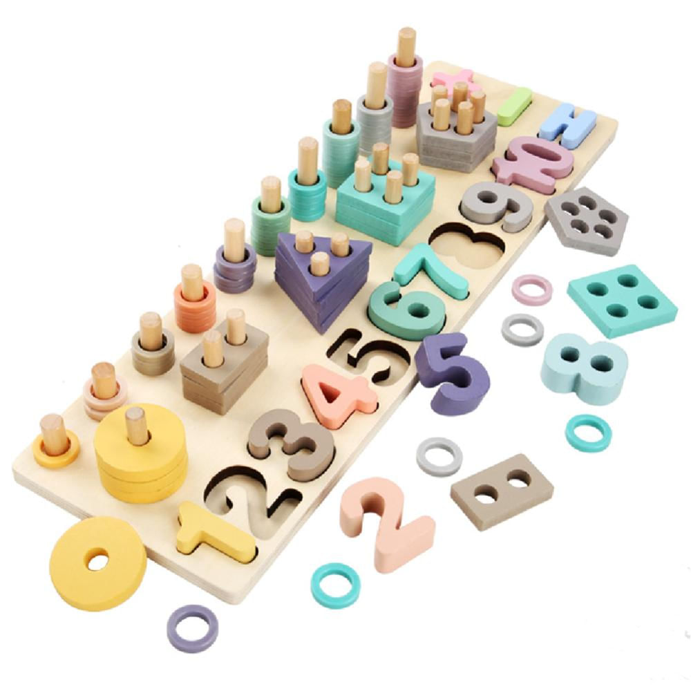 Juego De Conteo Para Niños Montessori Madera Didáctico img #1