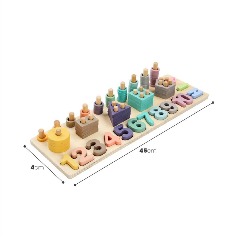 Juego De Conteo Para Niños Montessori Madera Didáctico img #2