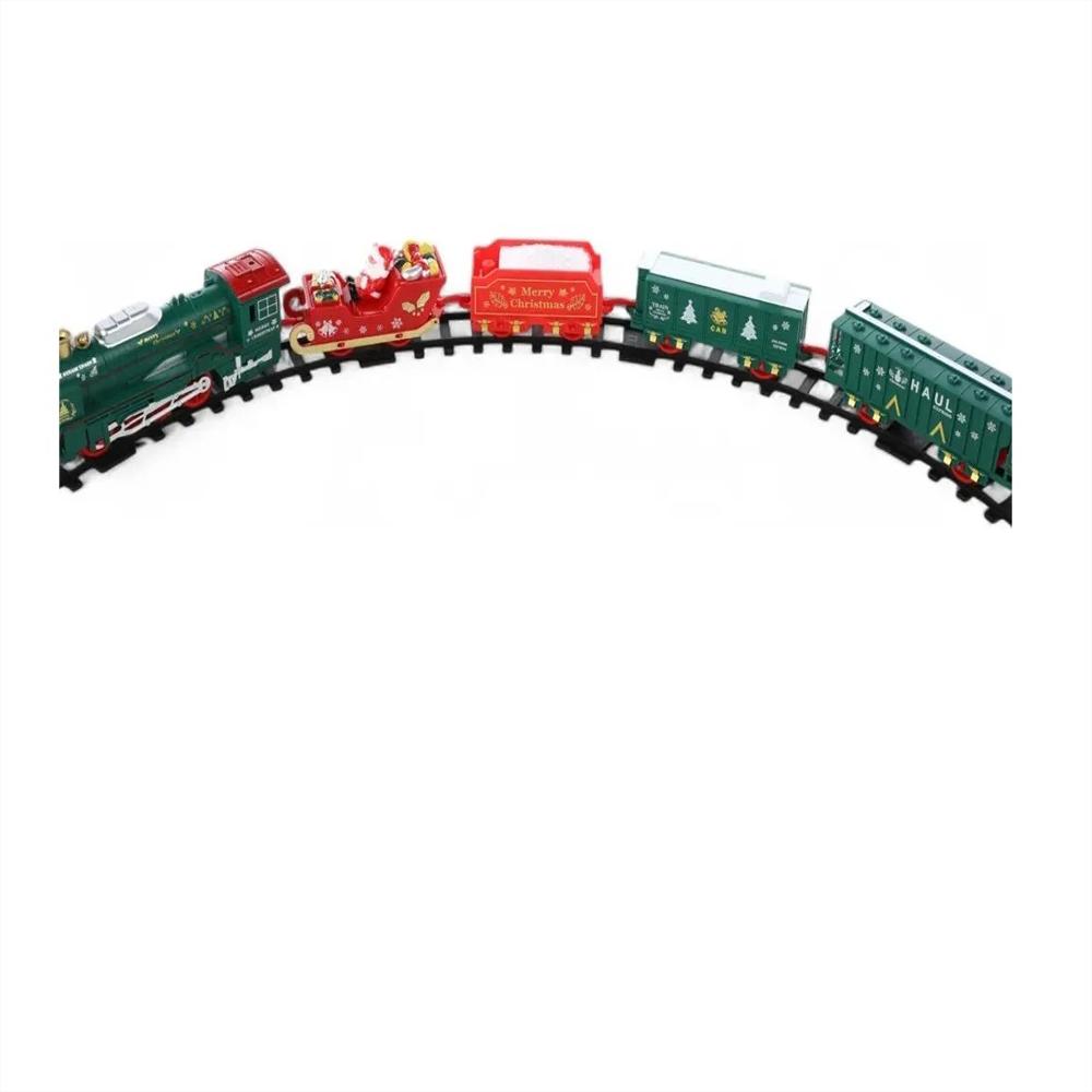 Tren Navideño Eléctrico Luces Sonido Circuito Completo img #2