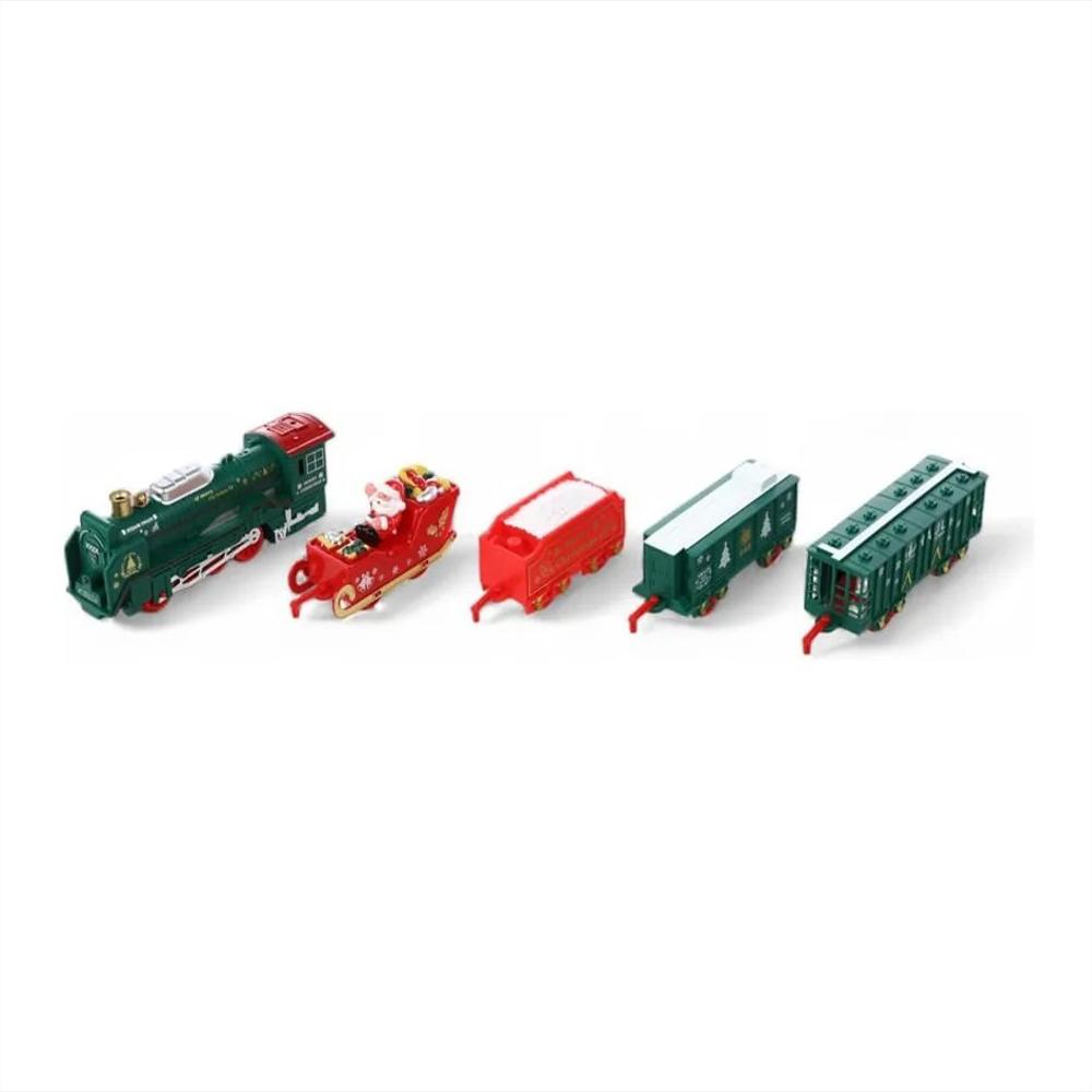 Tren Navideño Eléctrico Luces Sonido Circuito Completo img #3