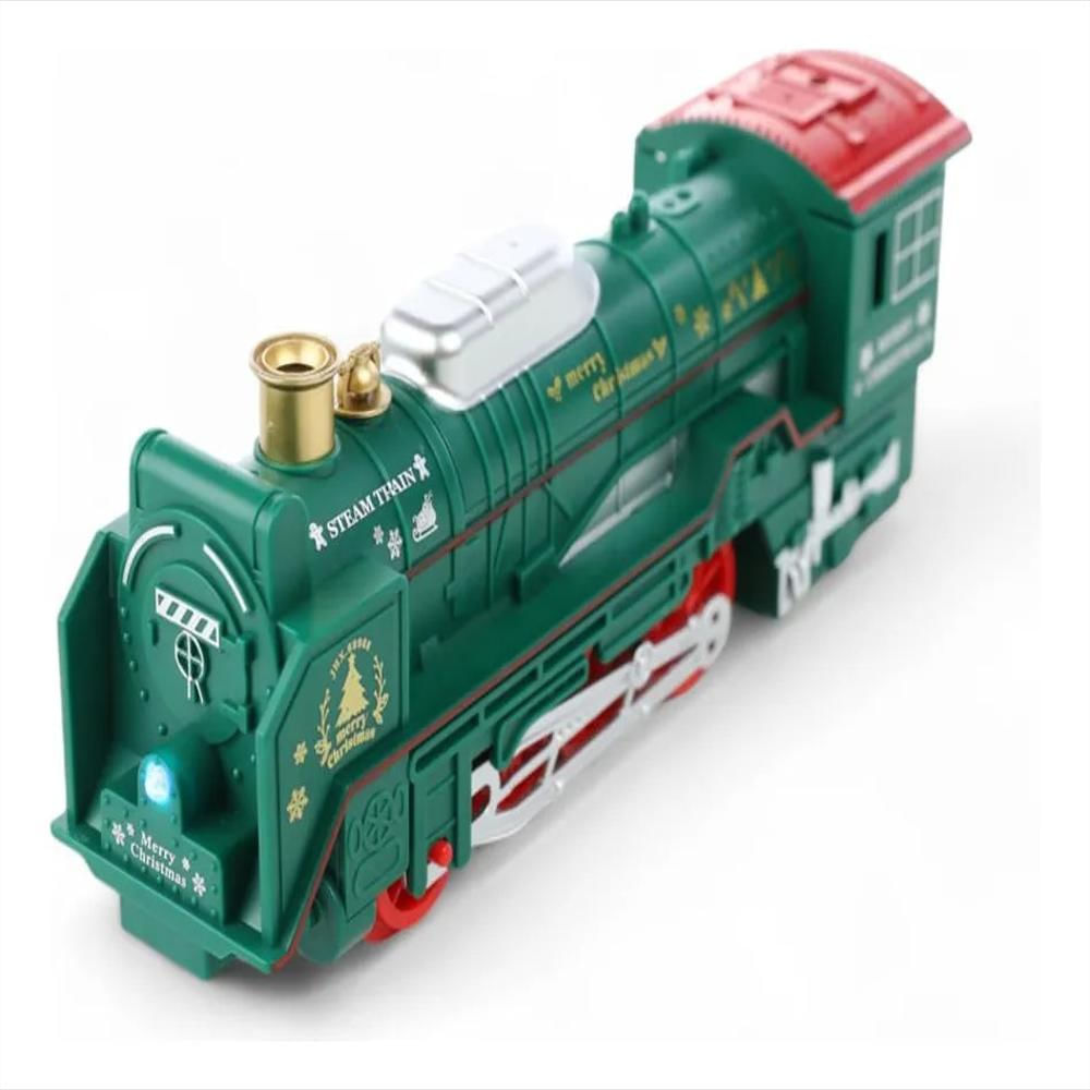 Tren Navideño Eléctrico Luces Sonido Circuito Completo img #4