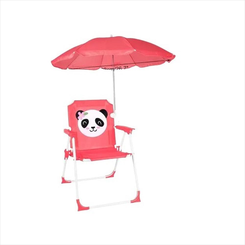 Silla Plegable Playera Con Sombrilla Portatil Infantil img #2