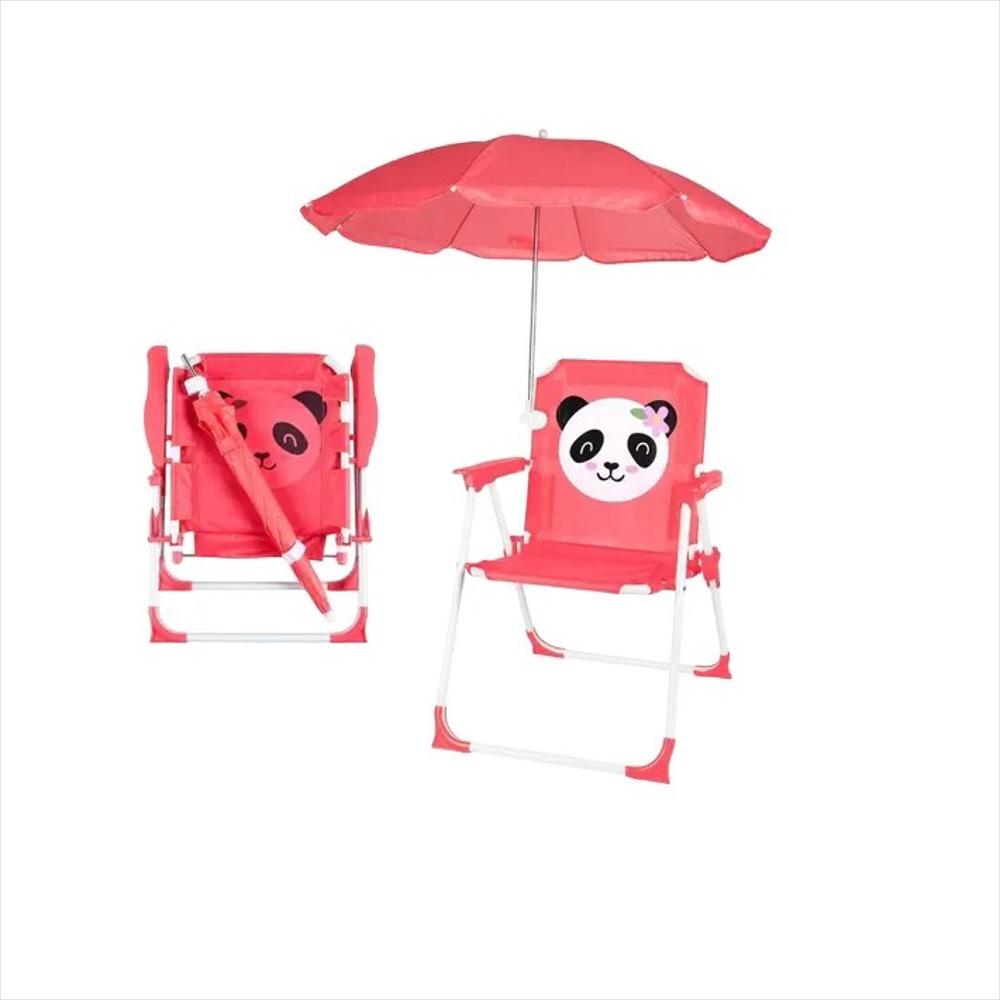 Silla Plegable Playera Con Sombrilla Portatil Infantil img #3