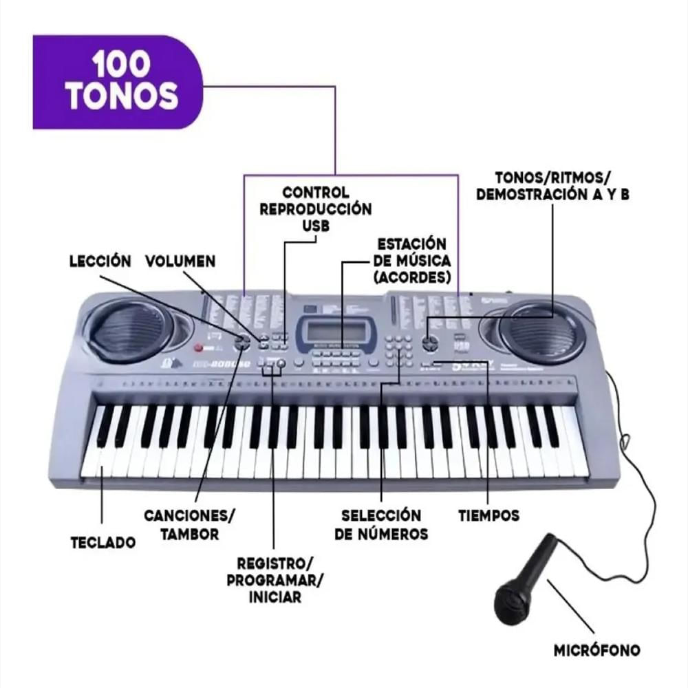 Organeta Teclado Piano Electronico 54 Teclas img #2