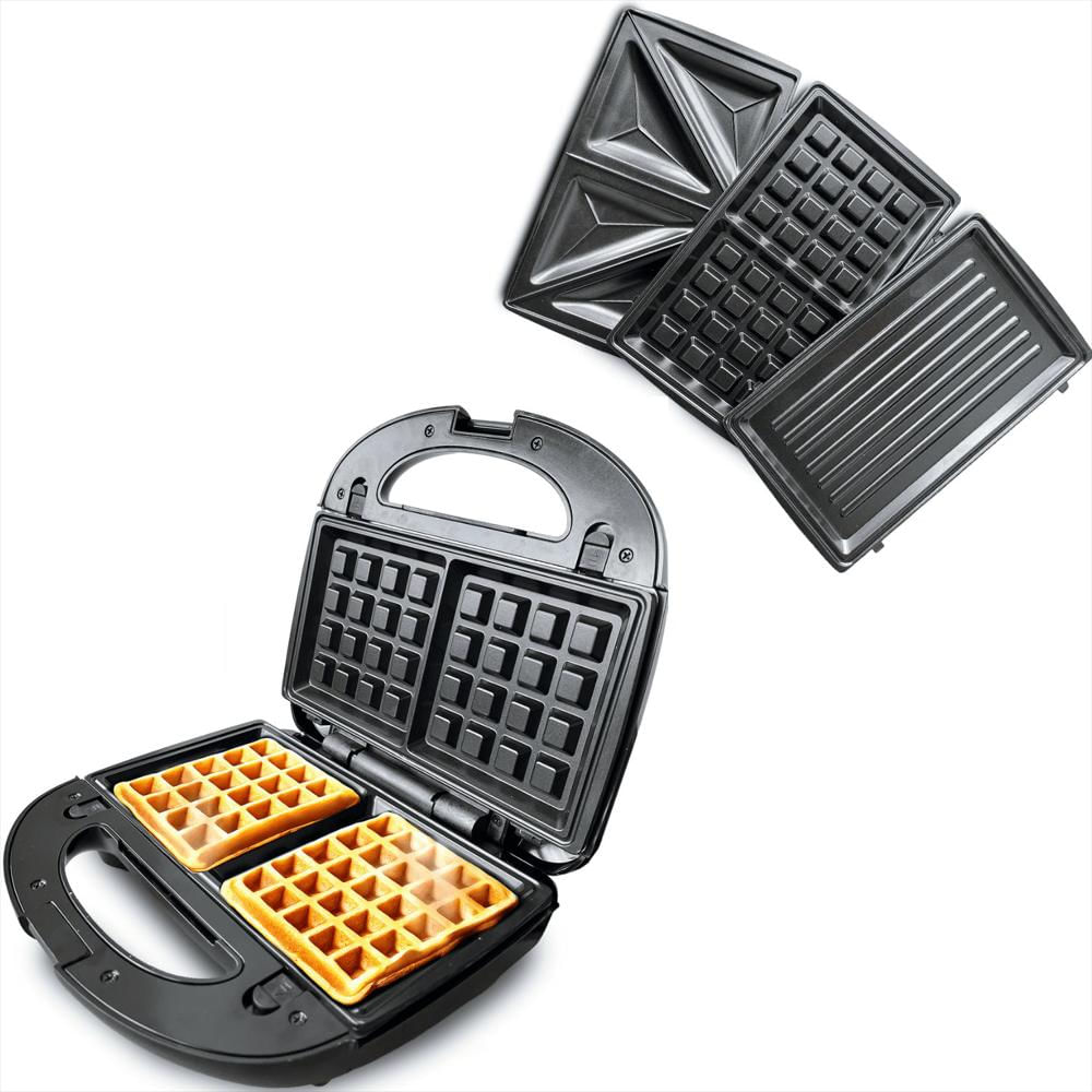 Sanduchera 3 En 1 Waflera Panini Acero Inoxidable img #1