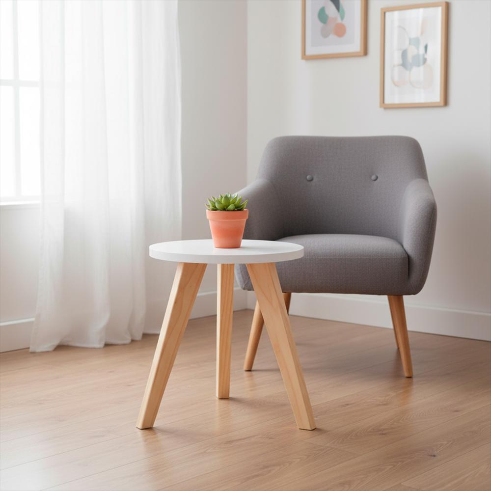 Mesa Auxiliar Nórdica Decorativa Pequeña img #2