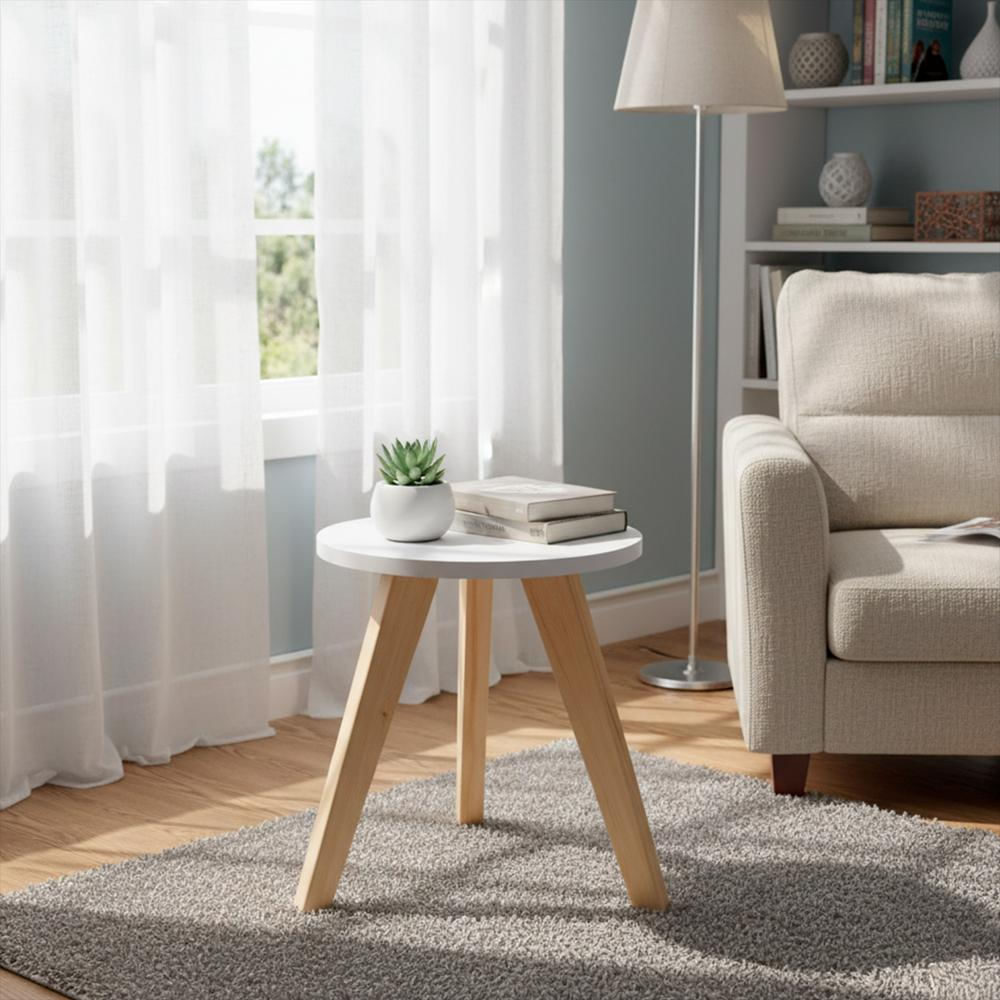 Mesa Auxiliar Nórdica Decorativa Pequeña img #3