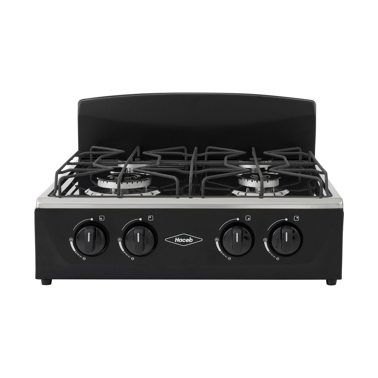 Estufa de Mesa Haceb 4 Puestos Gas Propano Avellana T Negra