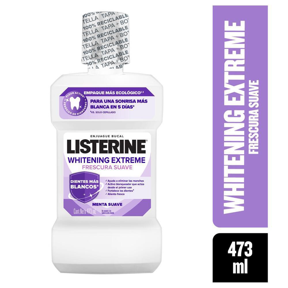Enjuague bucal LISTERINE whitening extreme frescura suave (473  ml)