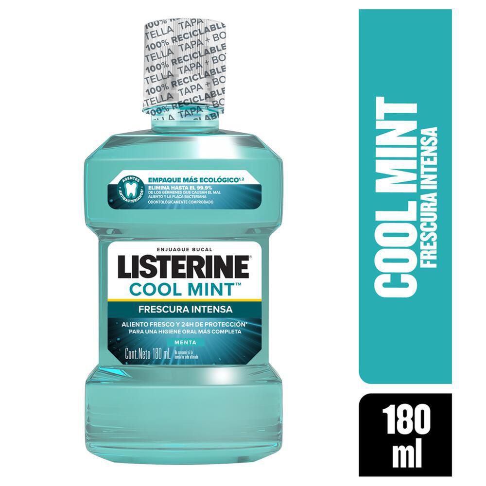 Enjuague bucal LISTERINE coolmint frescura intensa (180  ml)
