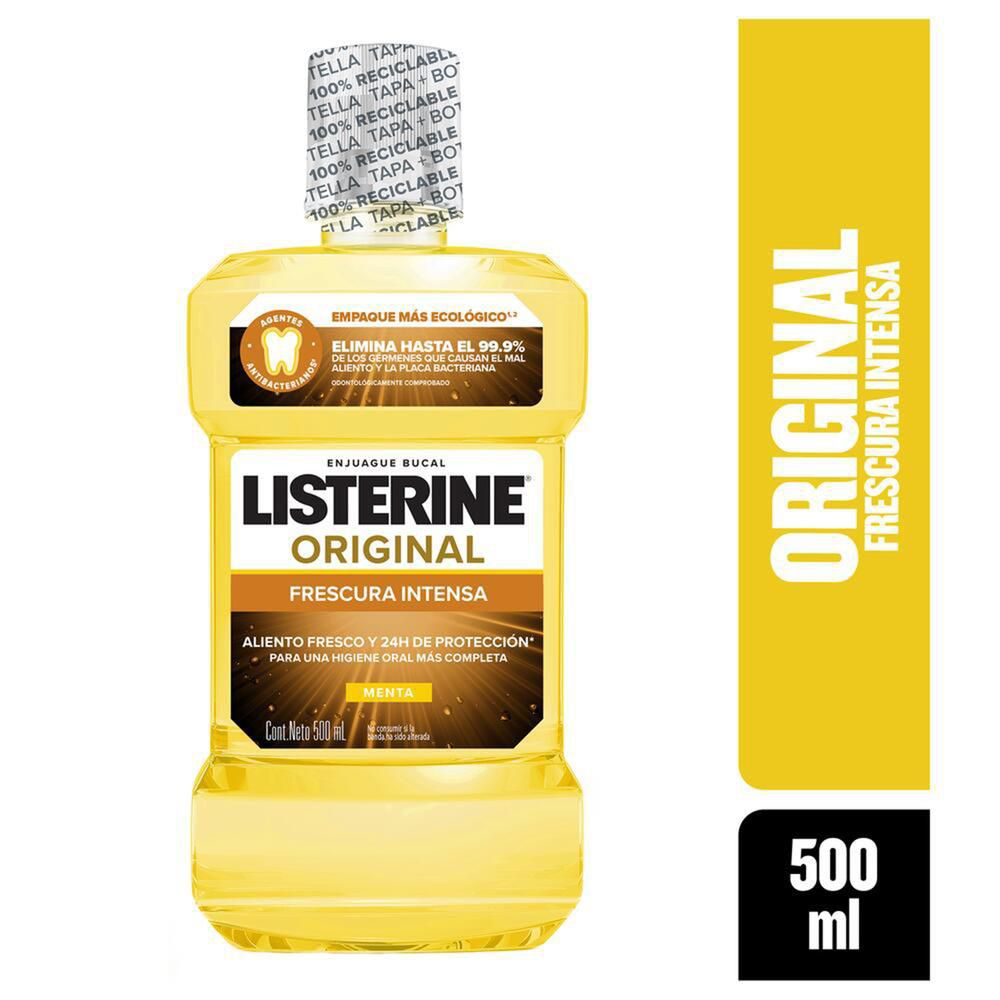 Enjuague bucal LISTERINE original frescura intensa (500  ml)