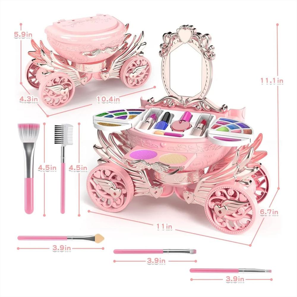 Maquillaje Tocador Infantil Carrusel Musical Lavable img #3