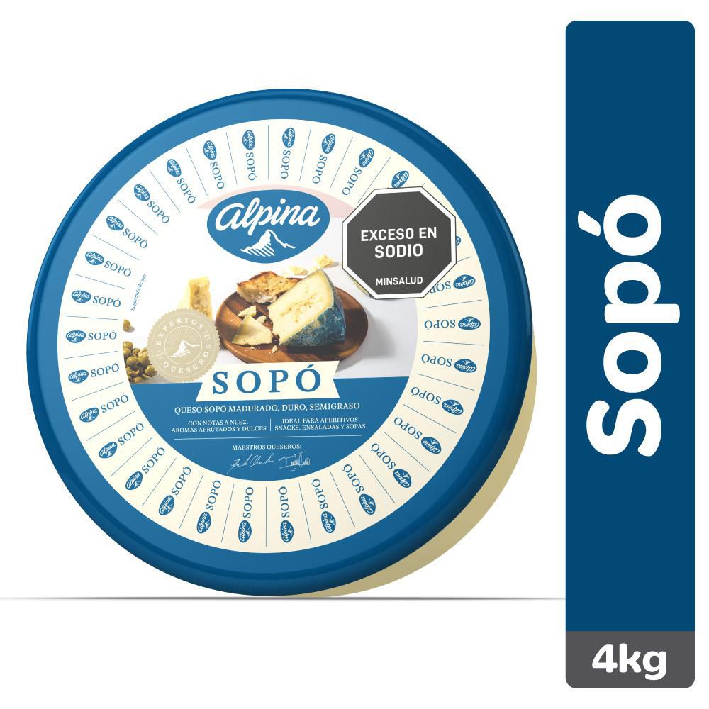 Queso ALPINA sopó porcionado en tienda img #1