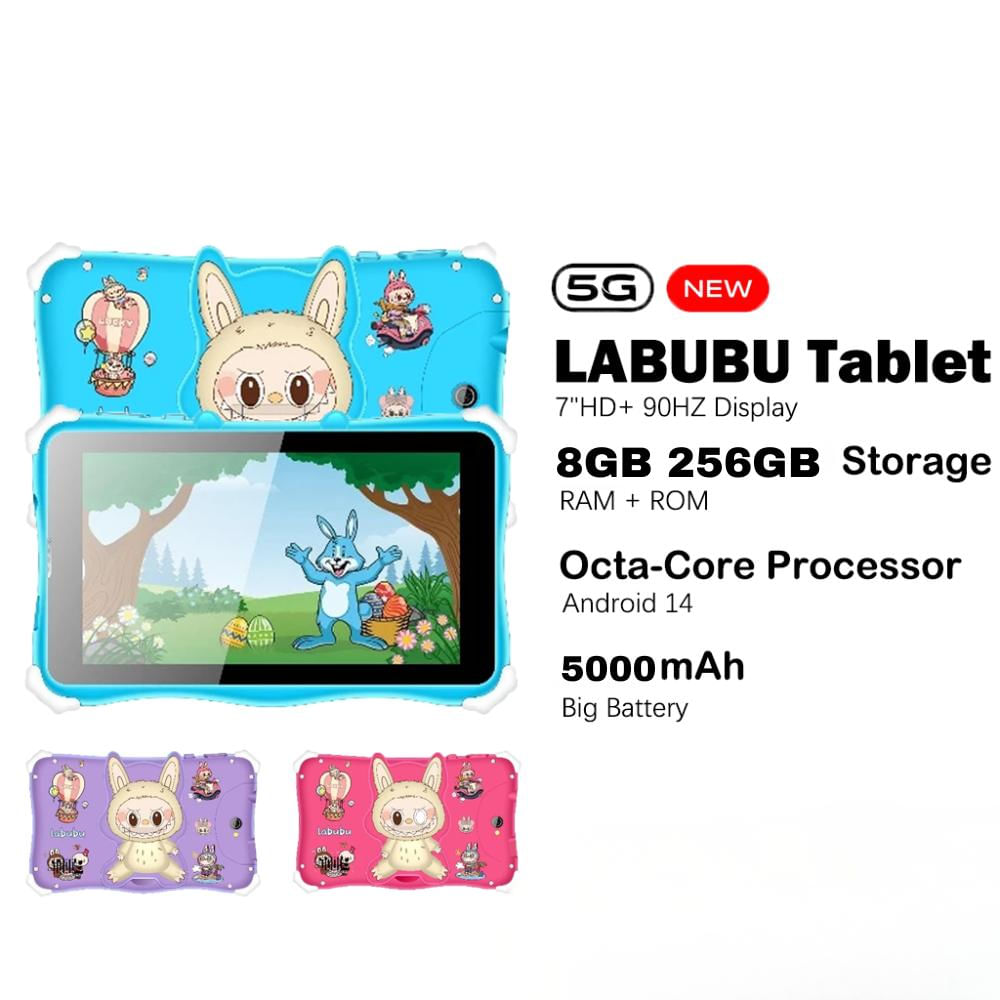 Tablet Niños Labubu 7 Pulgadas Puerto Sim Android 14 7Gb 256Gb Verde img #3