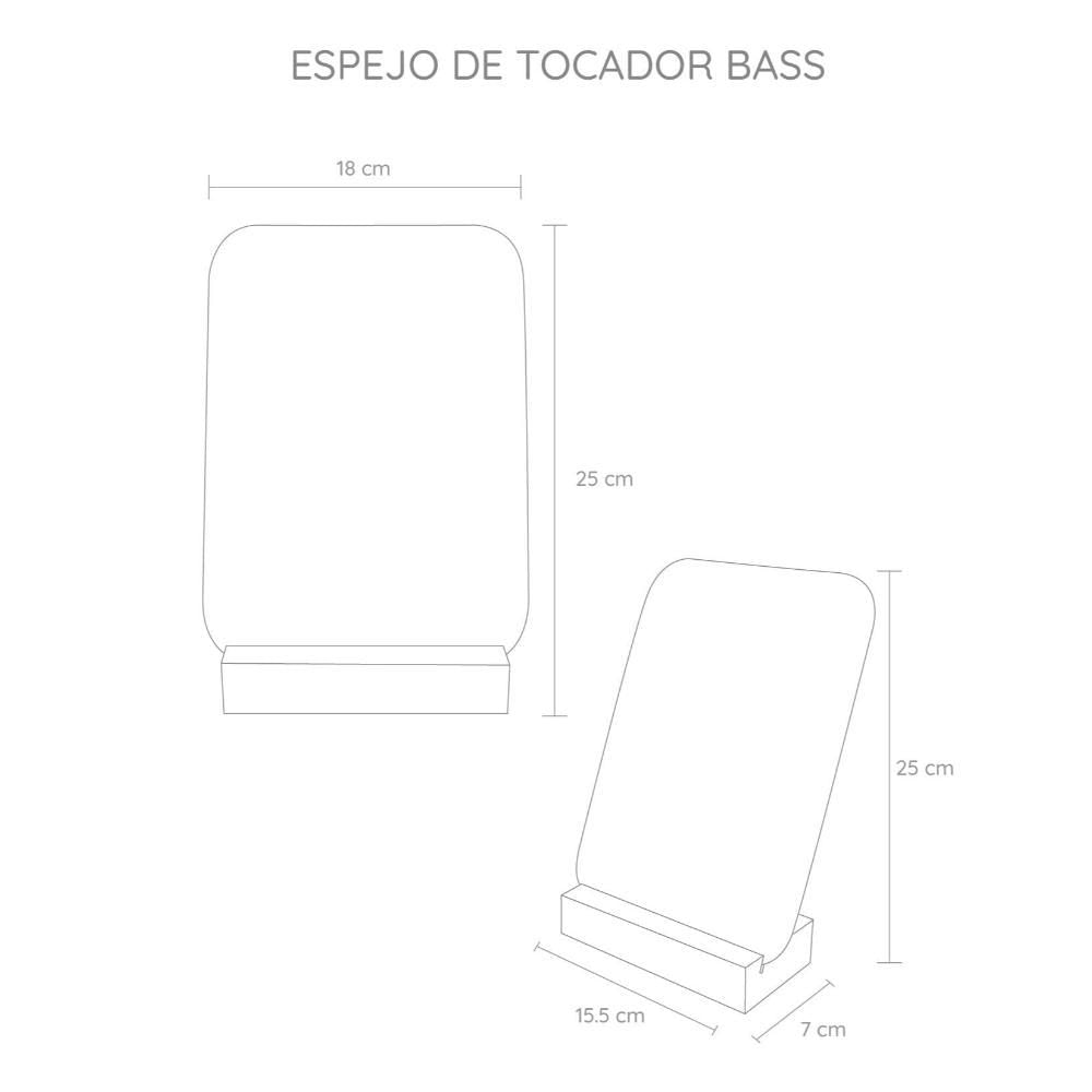 Espejo Tocador Bass, Beige, Diseño Moderno img #4