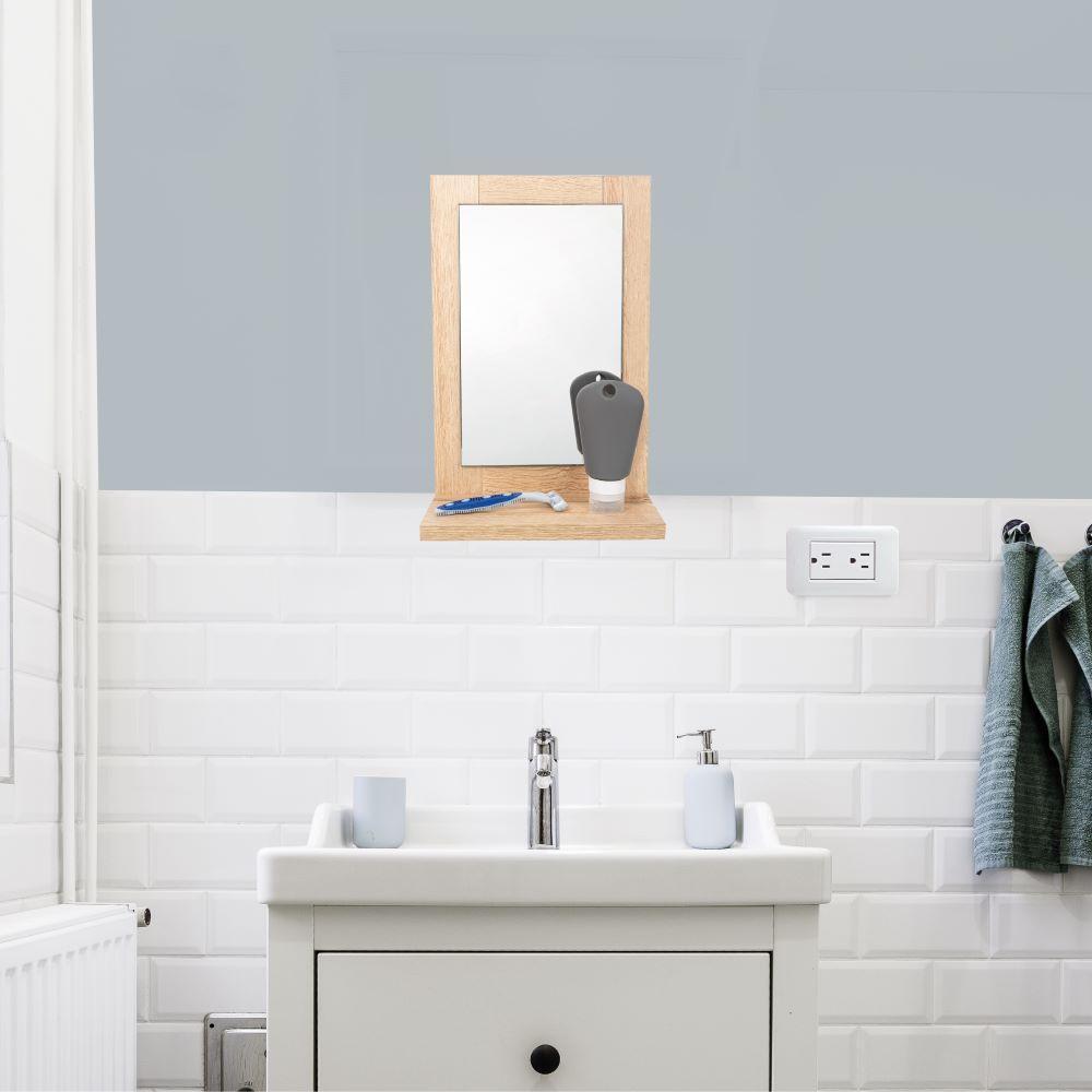 Espejo Rectangular Shaver, Gris, Diseño Moderno img #2