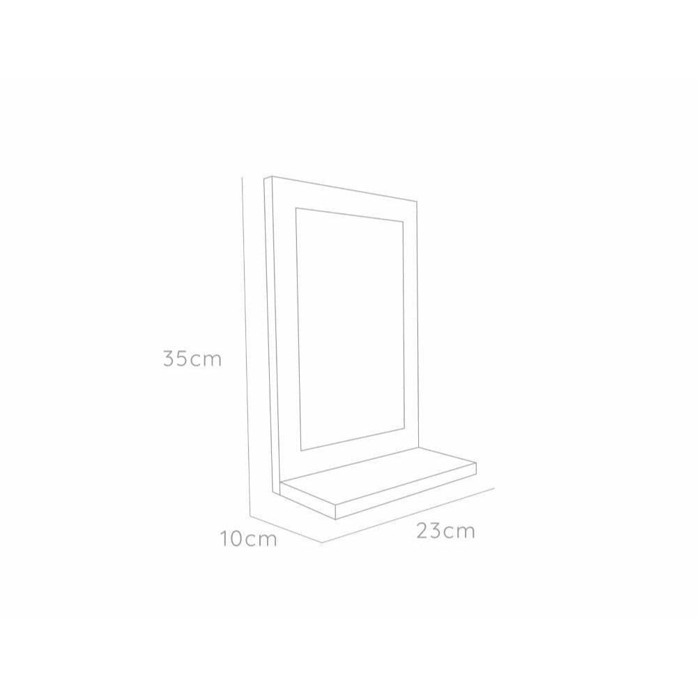 Espejo Rectangular Shaver, Gris, Diseño Moderno img #5