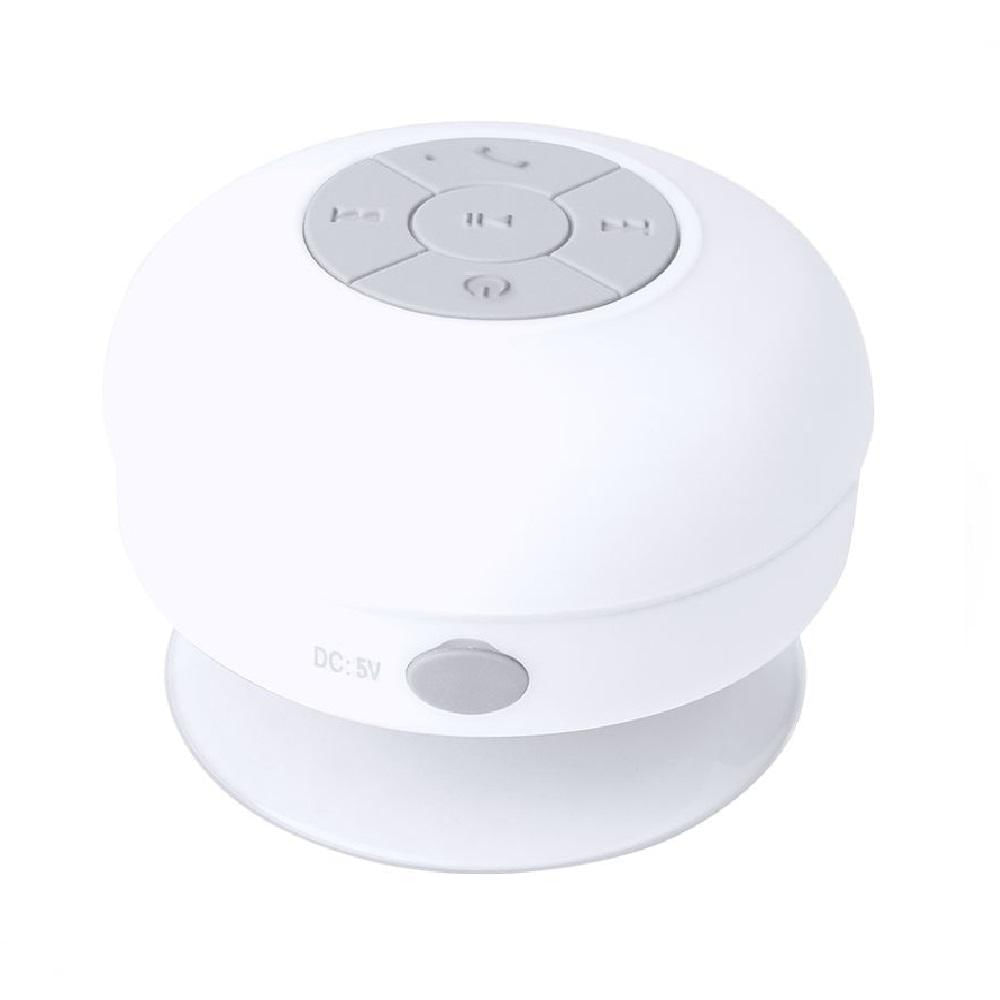 Parlante Bafle Impermeable Recargable Para Música Y Llamadas Blanco img #1