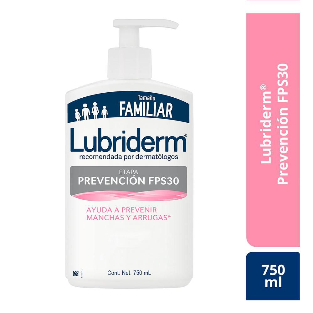 Crema Corporal LUBRIDERM Prevención FPS 30 (750  gr)