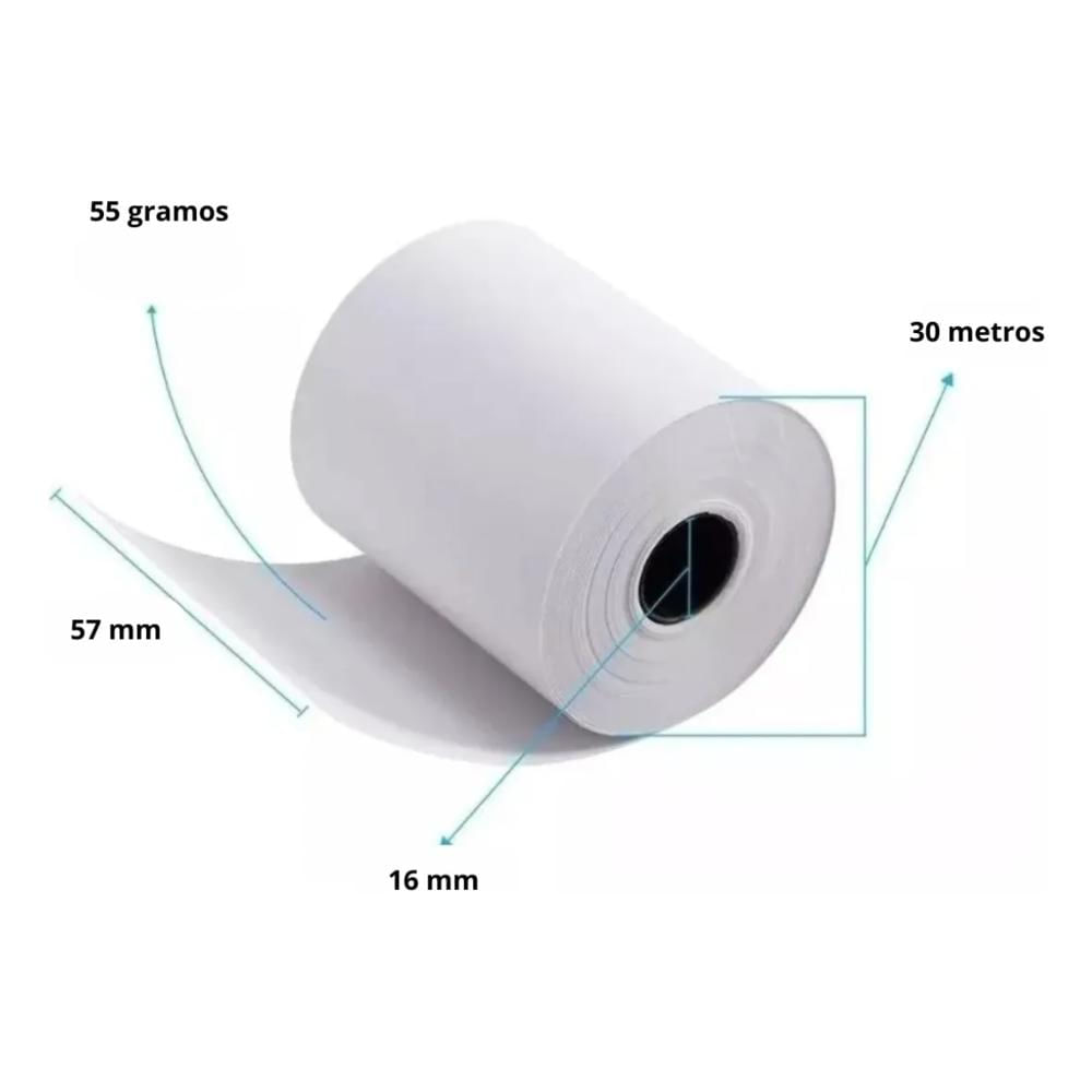 Rollo Térmico 57X30 Caja 168 Uni. Pos Y Registradoras img #2