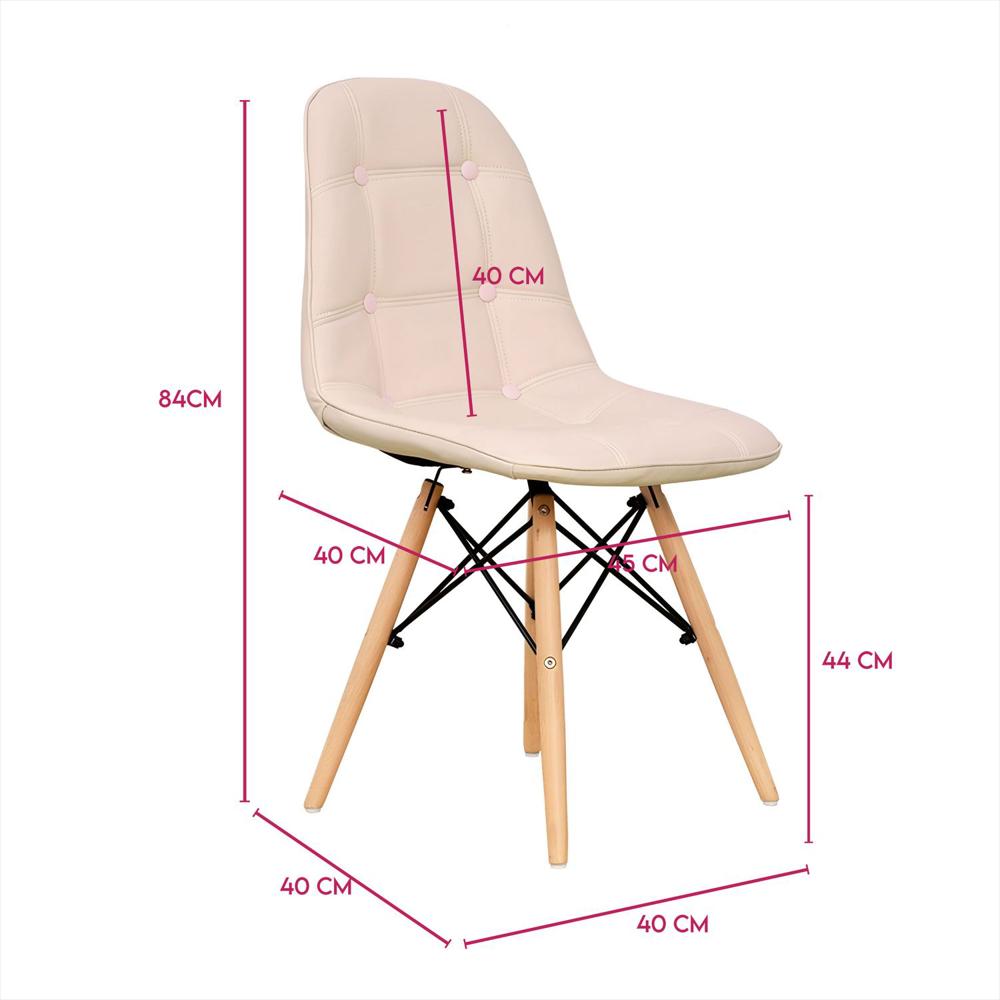 Set X2 Silla Decor Mueble Sala Comedor Dormitorio Refcarmen Rosa Carmen X2 img #1