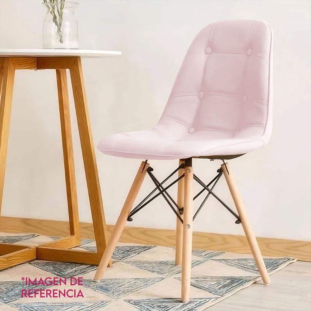 Set X2 Silla Decor Mueble Sala Comedor Dormitorio Refcarmen Rosa Carmen X2 img #5