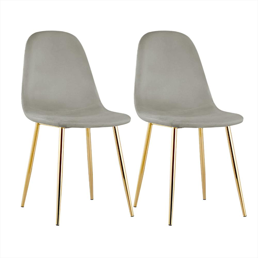 Set X2 Silla Decor Mueble Sala Comedor Dormitorio Refofelia Gris Ofelia X2 img #5