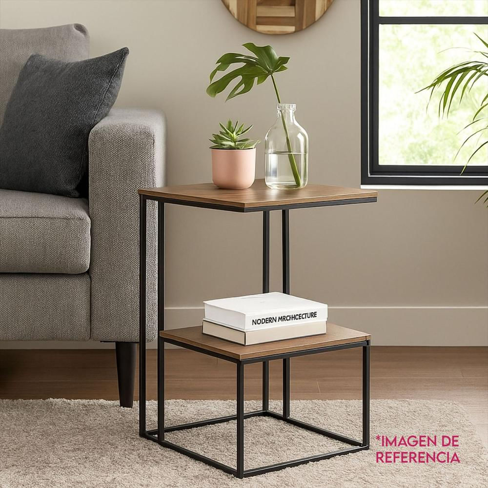 Mesa Auxiliar Dos Niveles Decorativa Moderna Refirene img #3