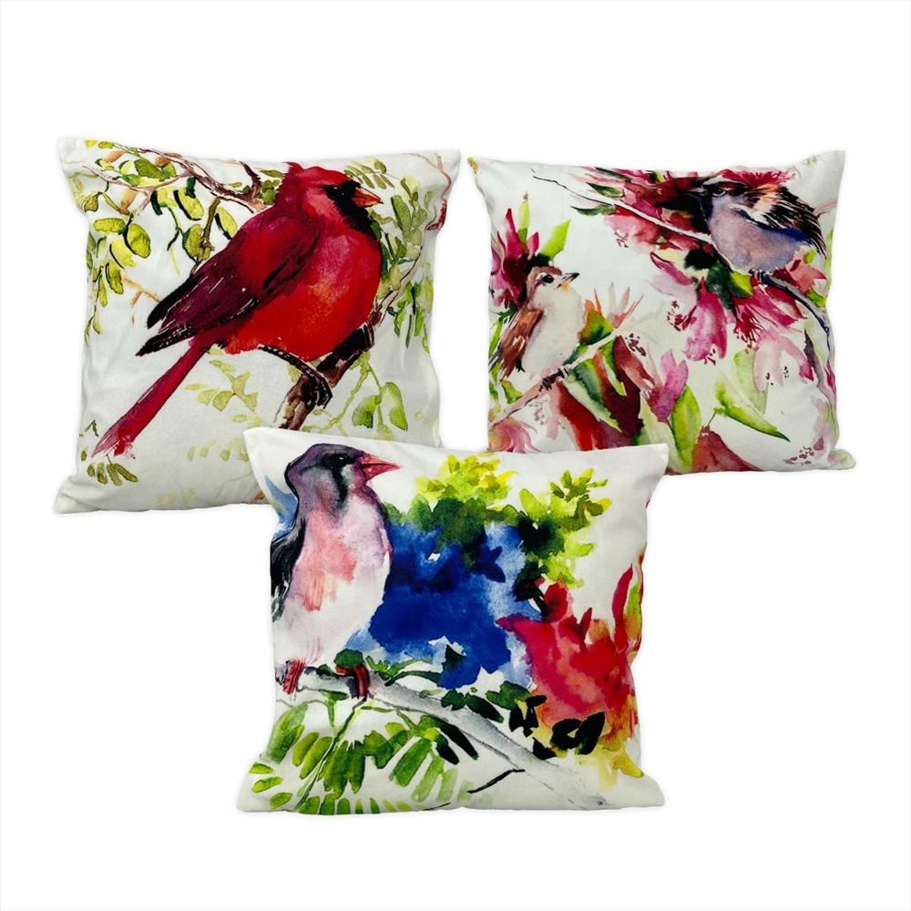 Funda Para Sala Decorativo Aves 45X45cm Refaves img #1