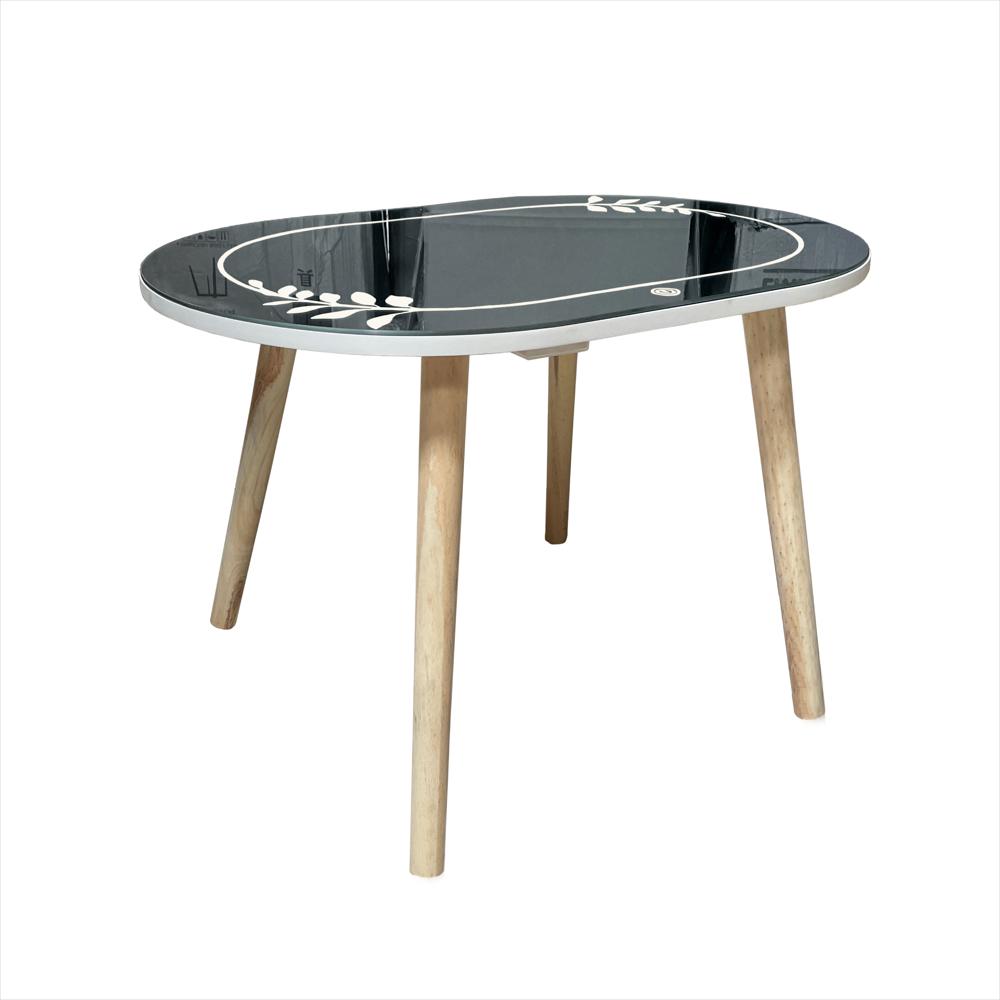 Mesa De Centro Decorativa Con Espejo Y Luz Led Refeva img #1