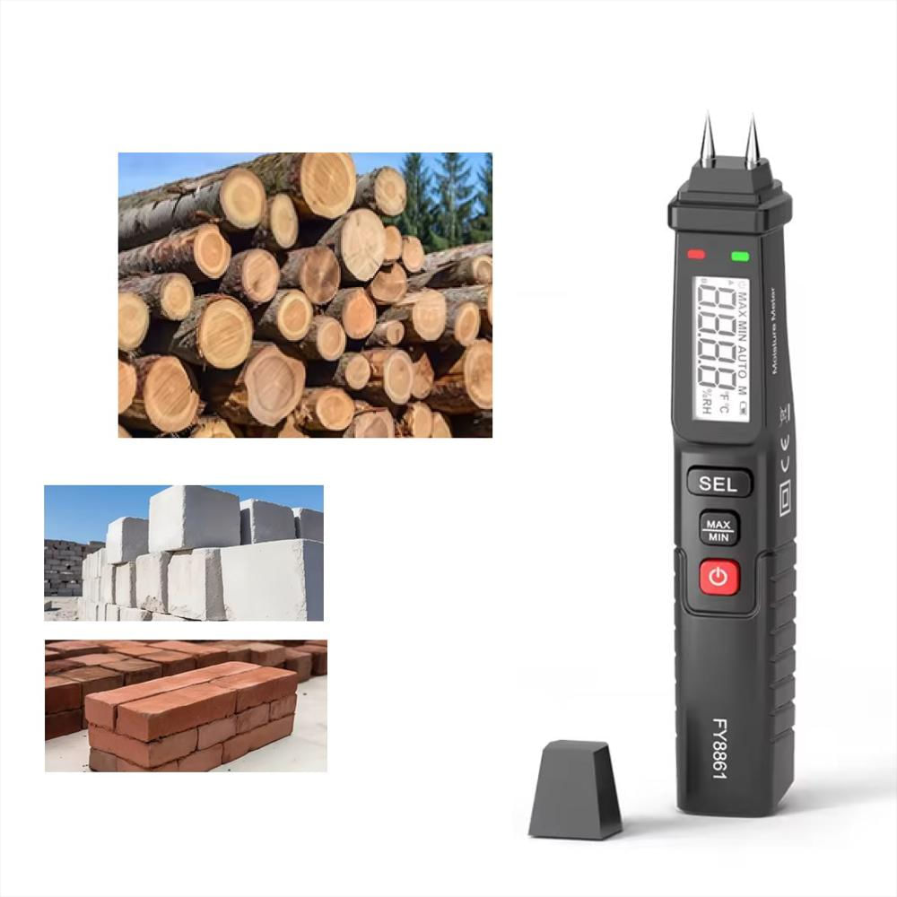 Medidor Digital De Humedad Fy8861 Para Madera Y Materiales img #1