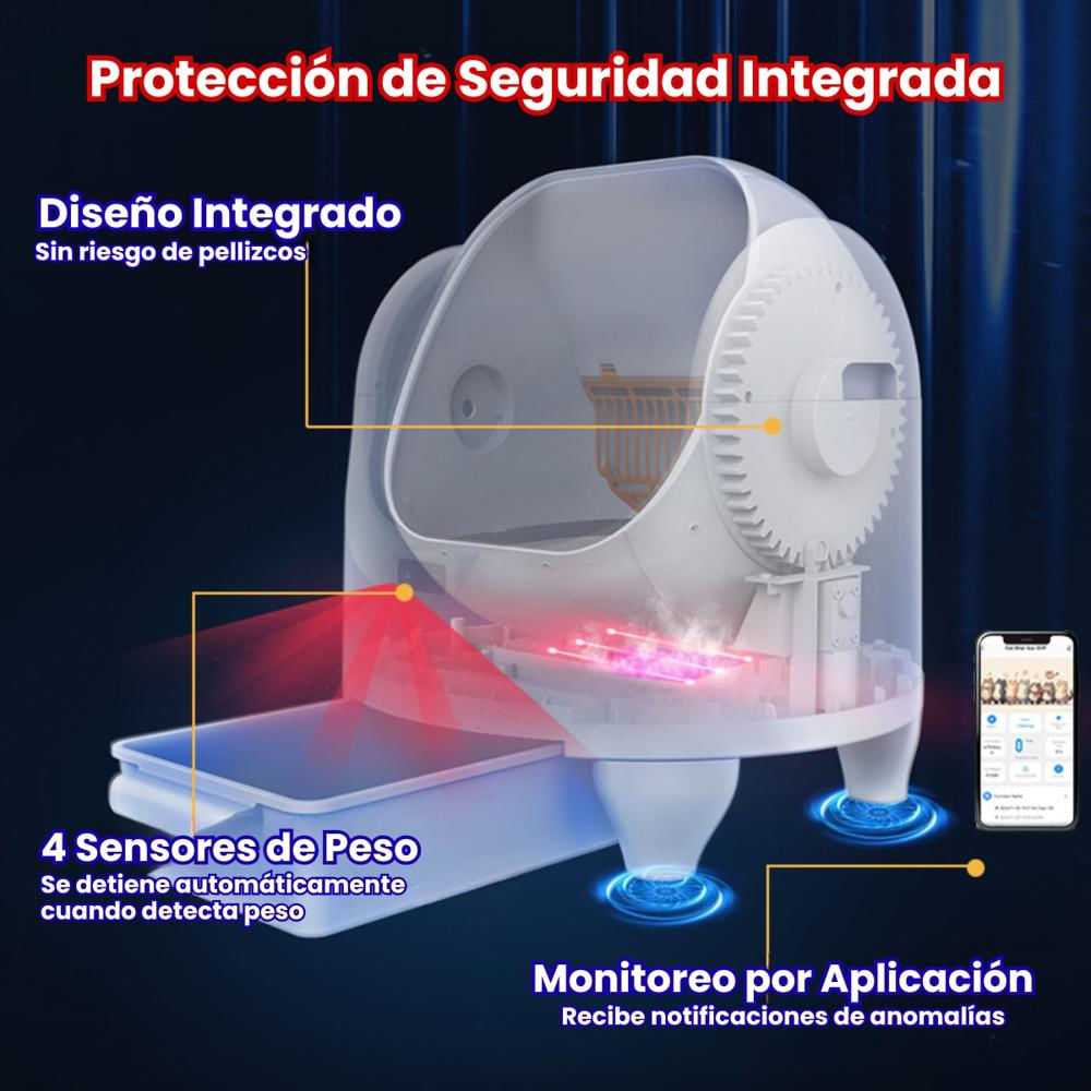 Arenero Automático Para Gatos Control Con App Para Monitoreo img #3