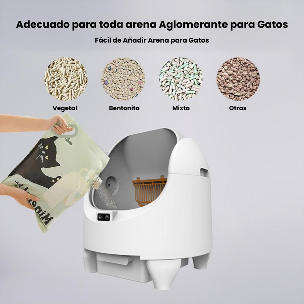 Arenero Automático Para Gatos Control Con App Para Monitoreo img #5