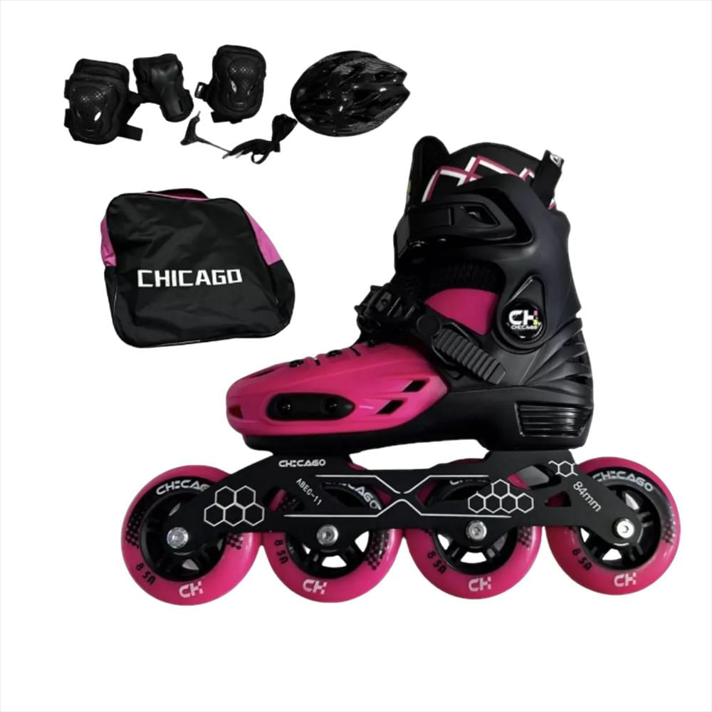Patines Antichoque Fucsia T: M img #1