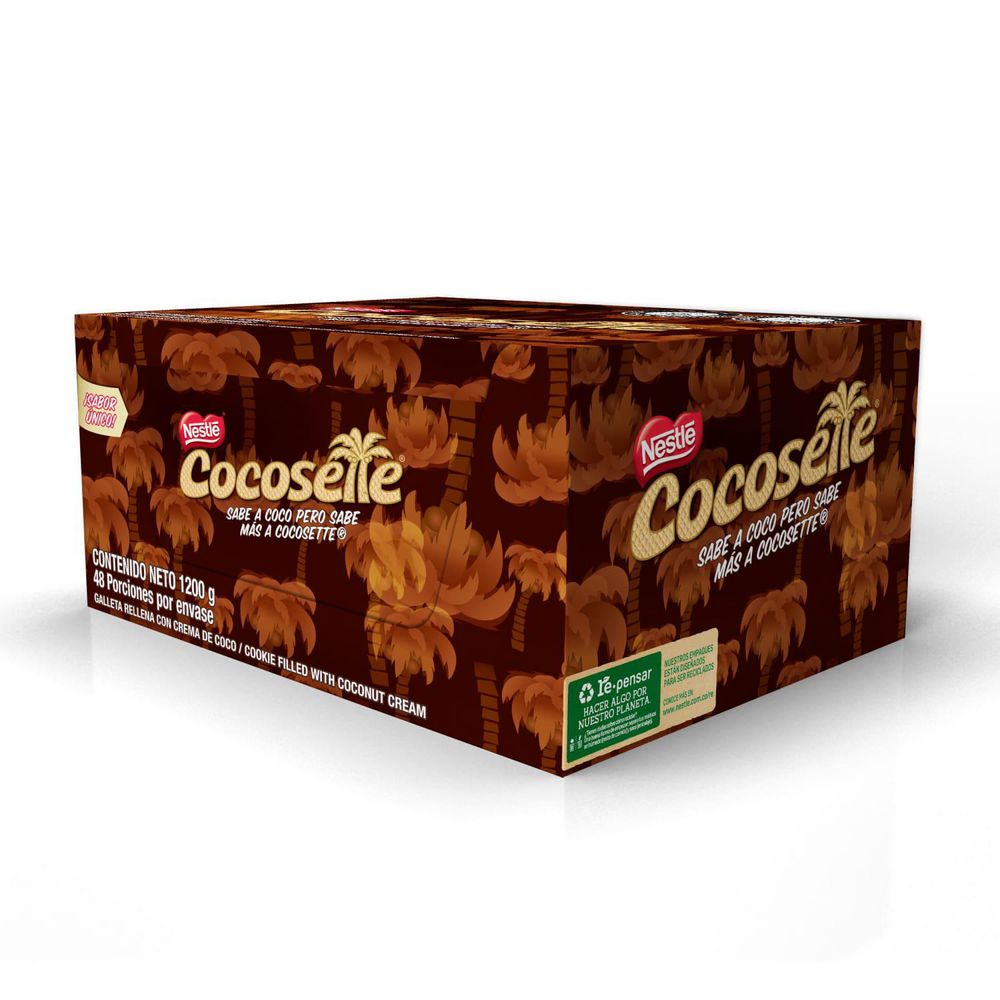 Galletas wafer COCOSETTE rellenas crema de coco x24 paquetes (1050  gr) img #4