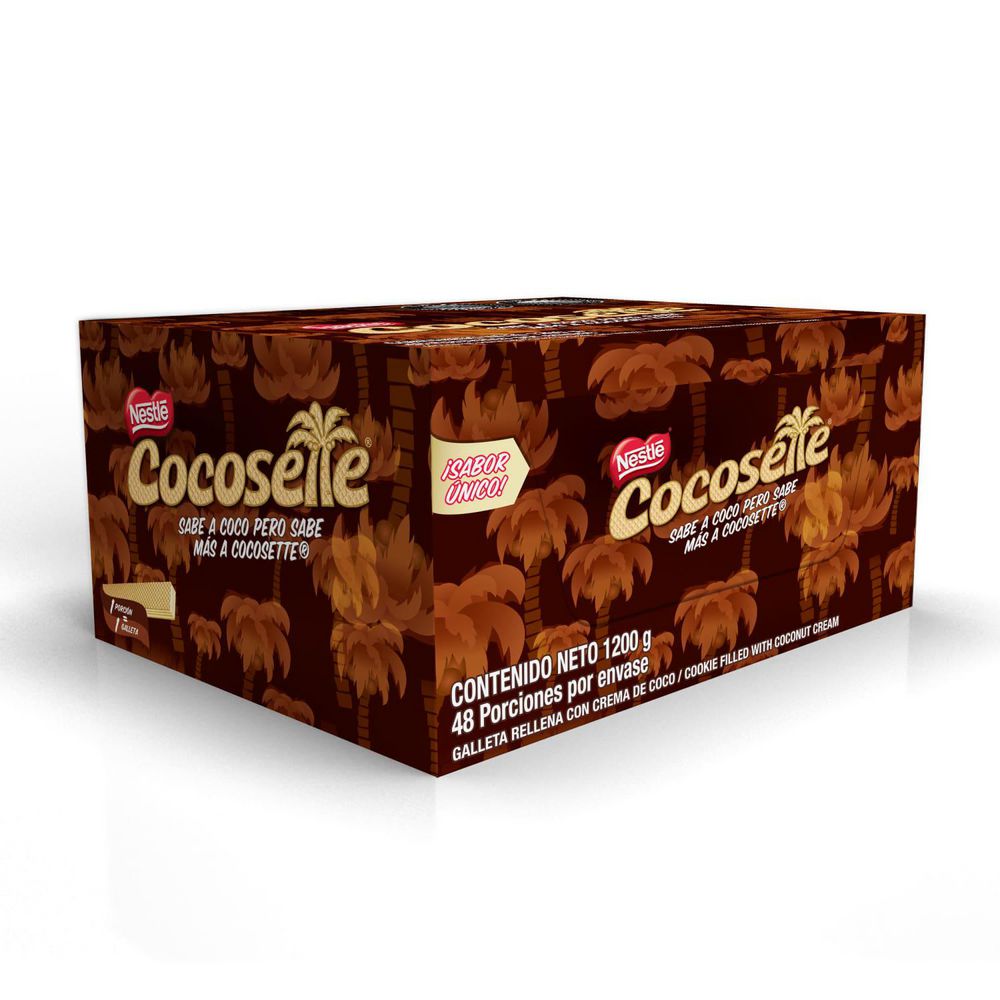 Galletas wafer COCOSETTE rellenas crema de coco x24 paquetes (1050  gr) img #5