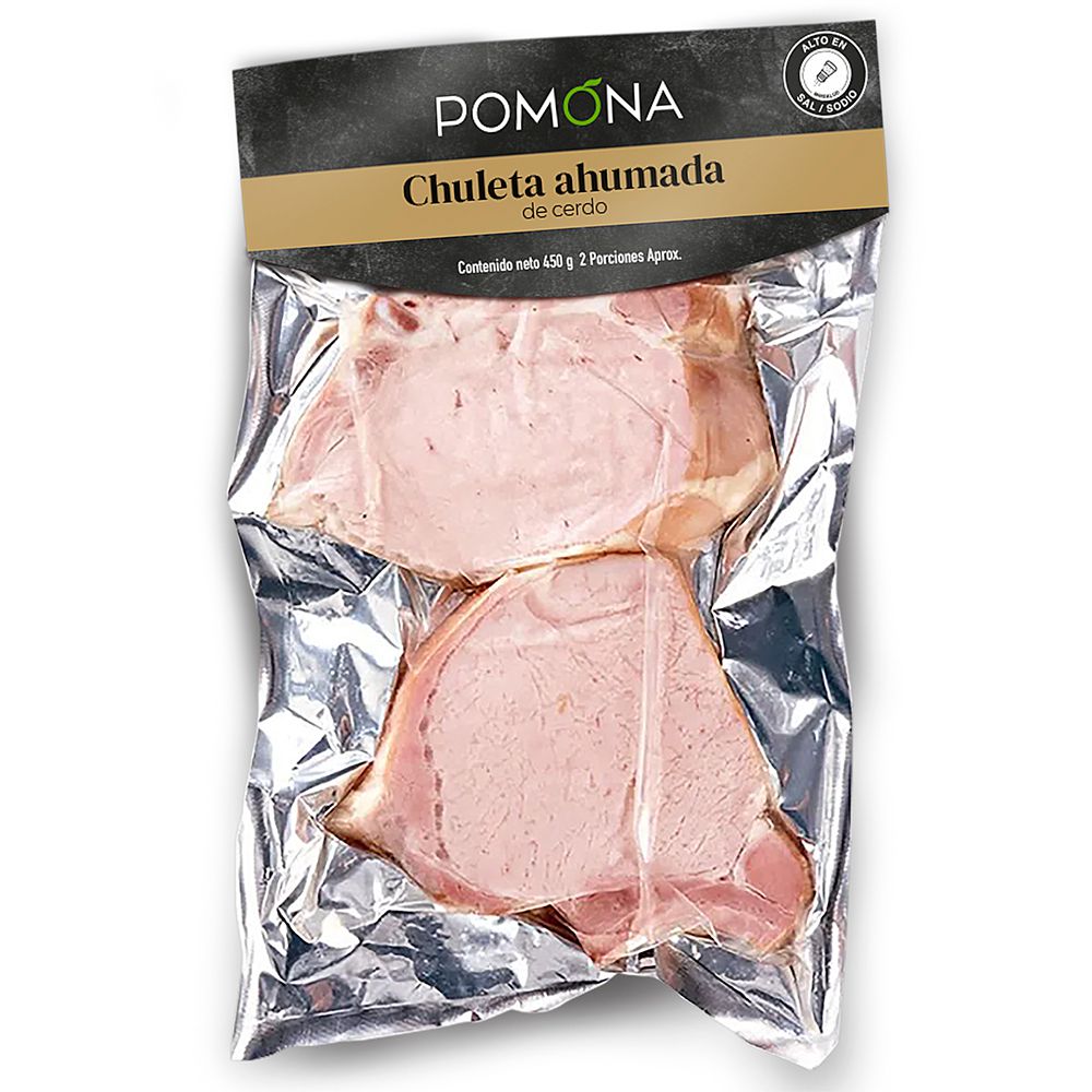 Chuleta Pomona ahumada de cerdo (450  gr)