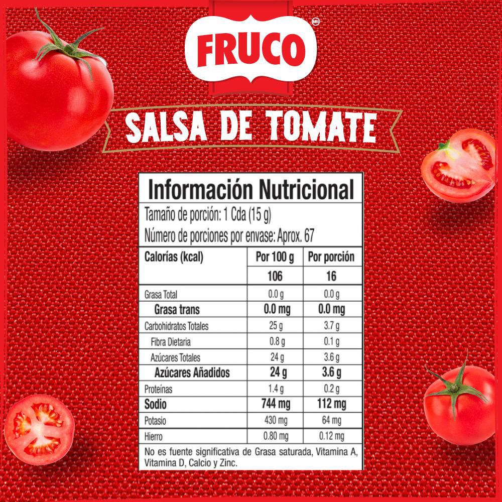 Salsa De Tomate FRUCO Frasco (1000  gr) img #6