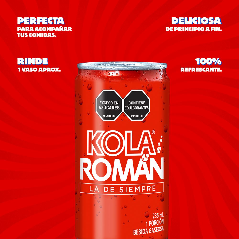 Gaseosa KOLA ROMAN Original (235  ml) img #2