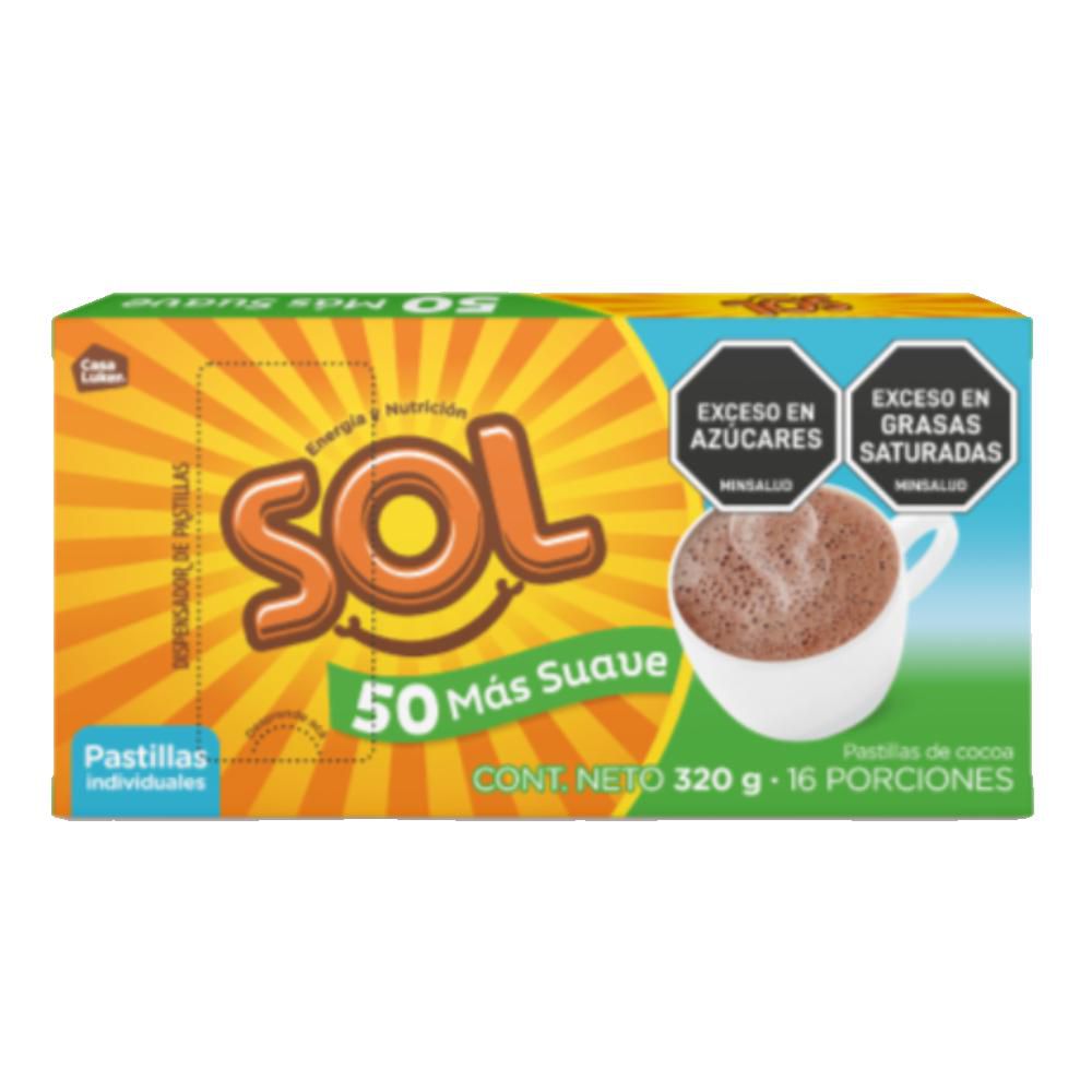 Chocolate SOL 50% menos azúcar (320  gr) img #1
