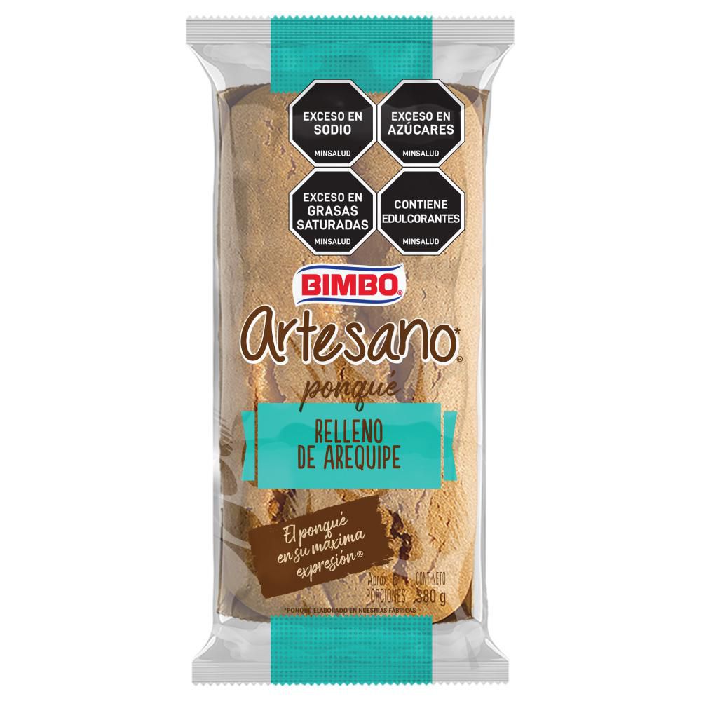 Ponqué BIMBO Artesano Relleno De Arequipe Bloque (380  gr) img #1