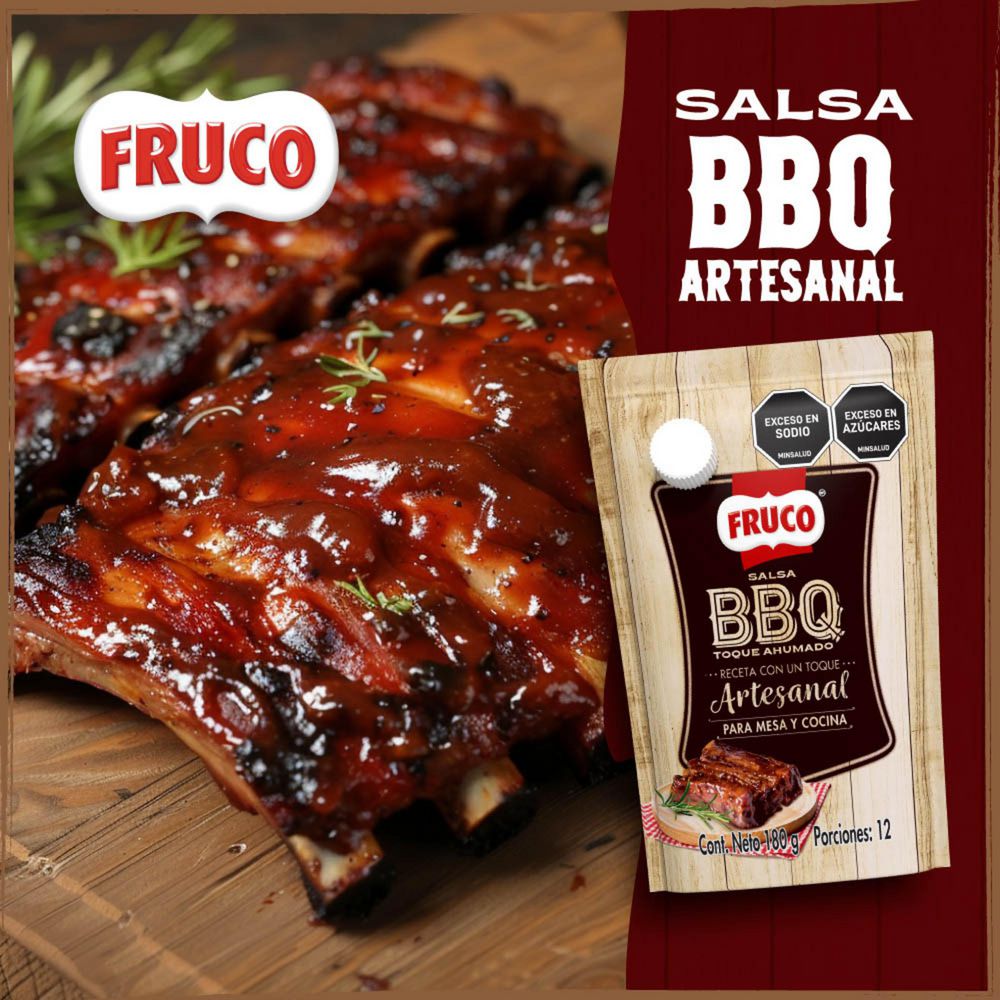 Salsa BBQ FRUCO artesanal en frasco (400  gr) img #4