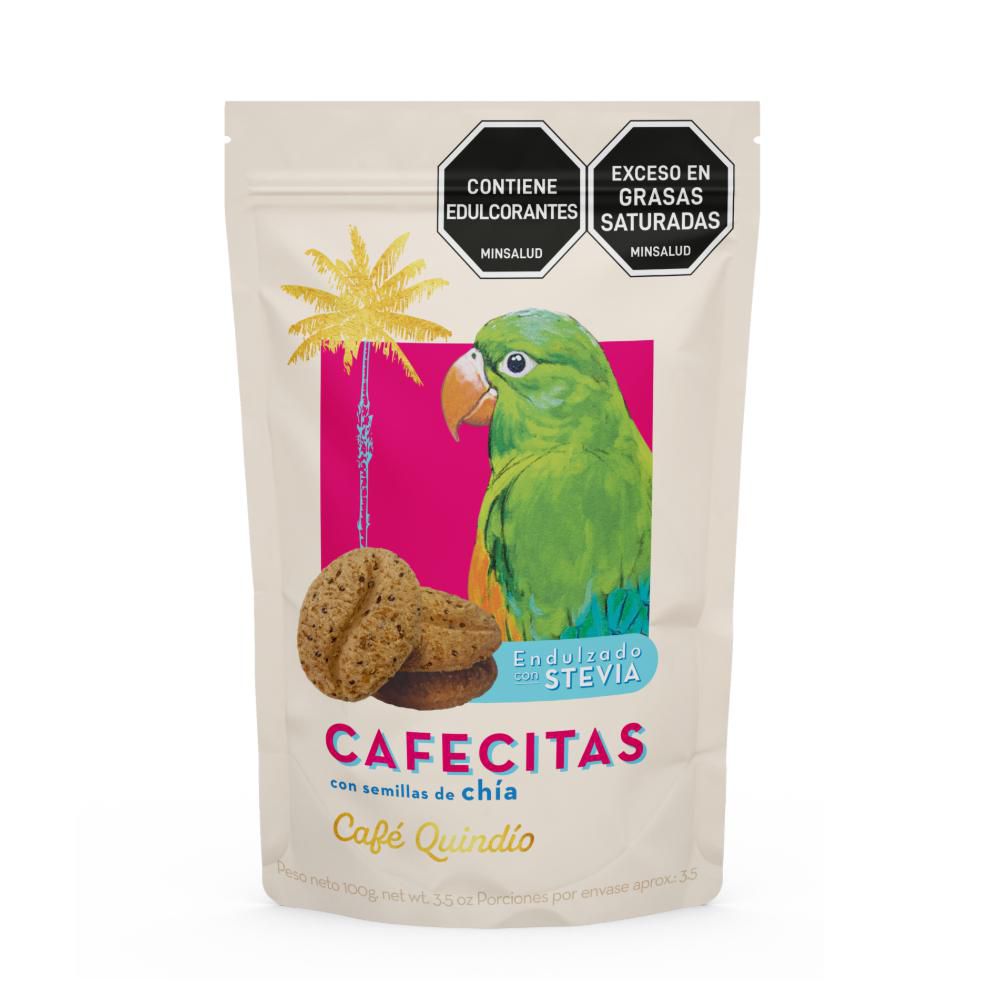 Galletas  CAFECITAS semillas de chía  (100  gr)