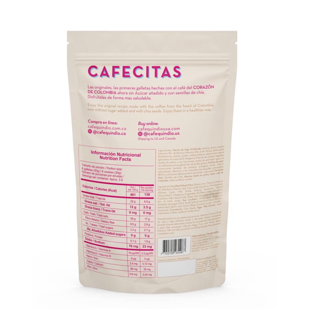 Galletas  CAFECITAS semillas de chía  (100  gr) img #2