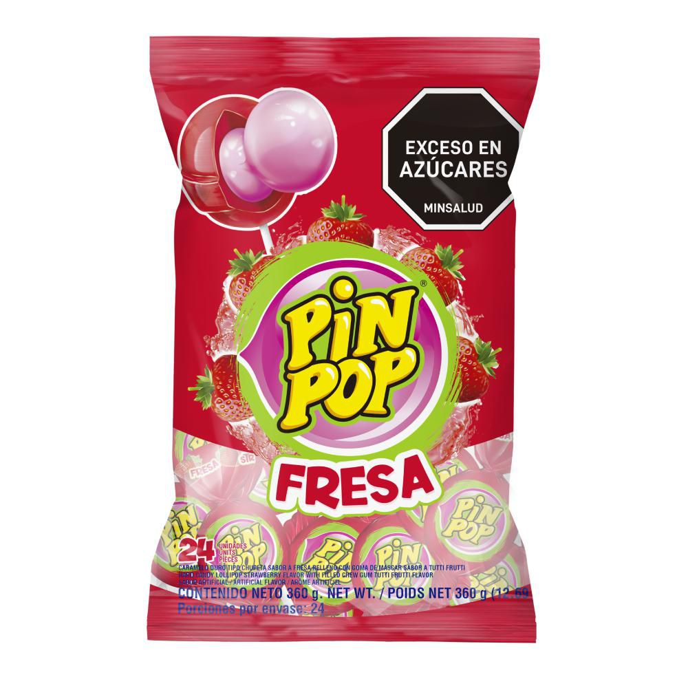 Caramelos PIN POP sabor a fresa (156  gr) img #1