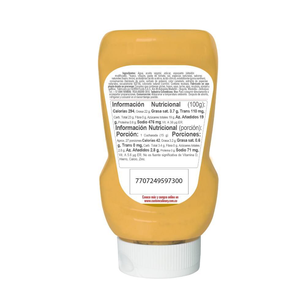 Salsa mayo ZAFRAN crema lena ahumada (400  gr) img #2