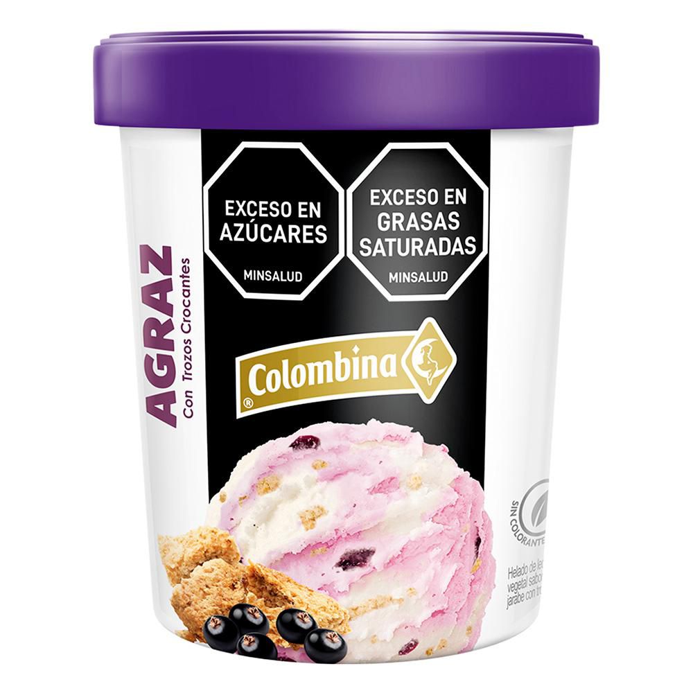Helado COLOMBINA Agraz con trozos crocantes (600  gr) img #1